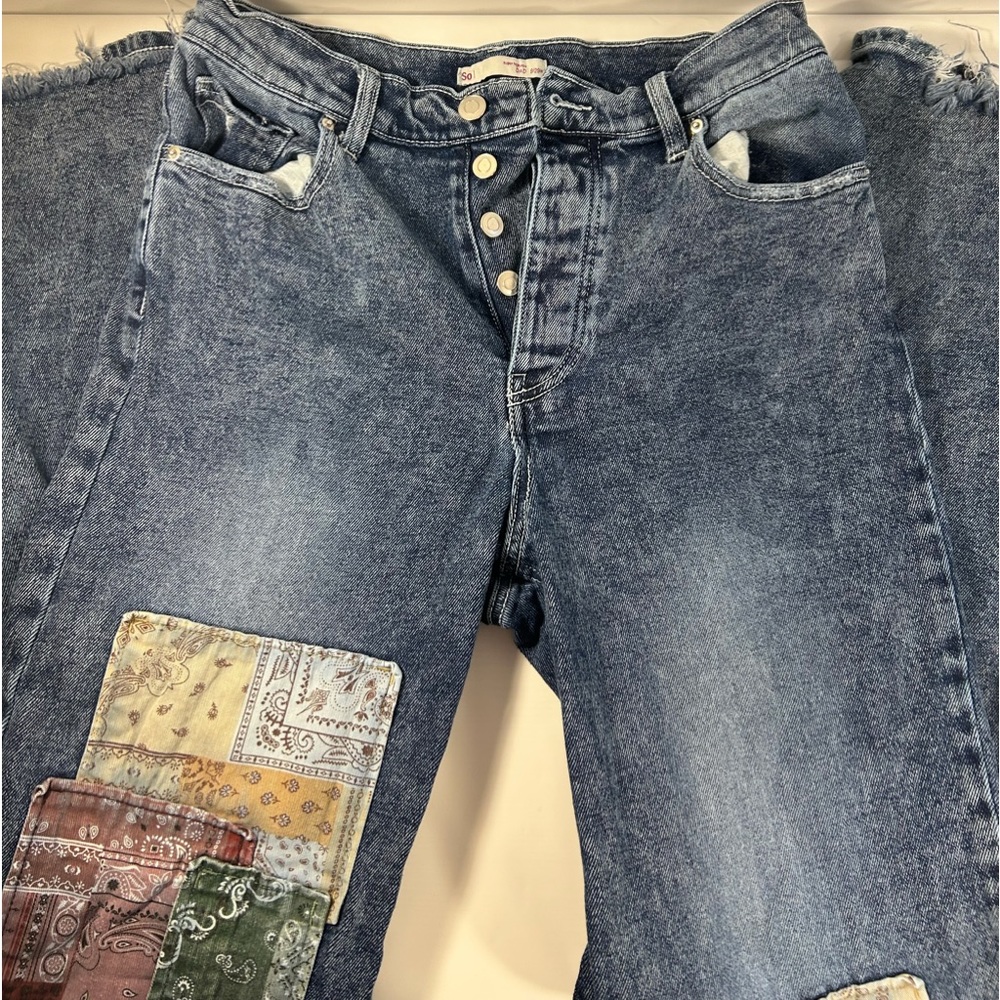 SO, Dad Jeans, Straight Cut, With Patches